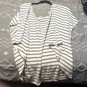 It would be a short sleep sweater it’ll be size 3x the color is black and white